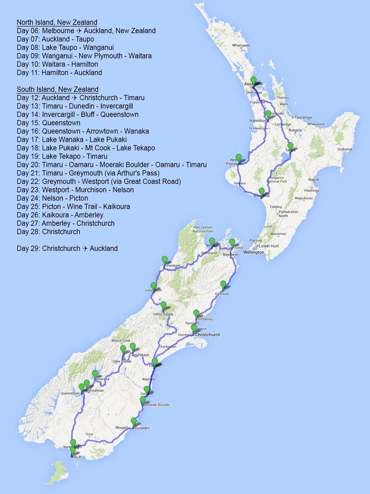 Ramani ya new zealand bahari