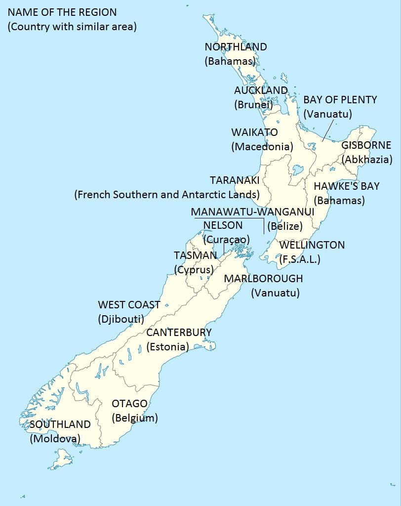 ramani ya new zealand na nchi jirani