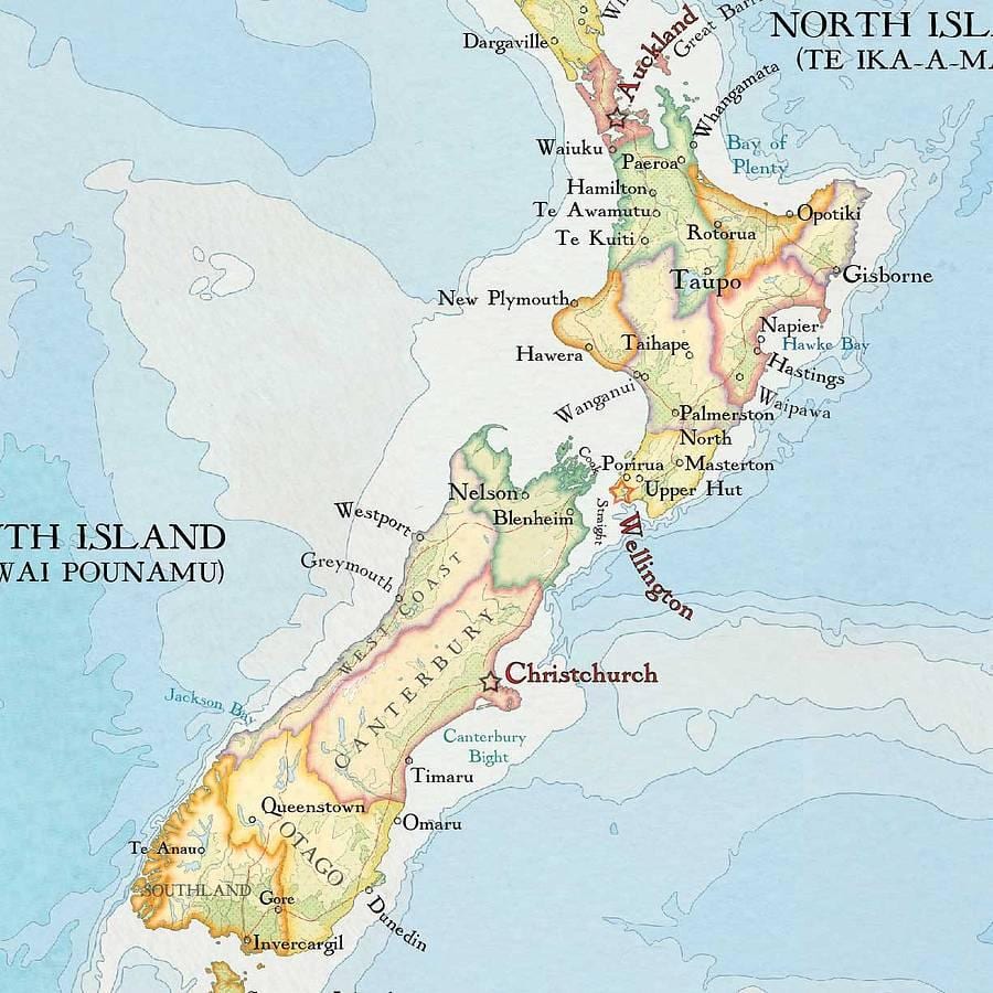 Ramani ya new zealand magazeti