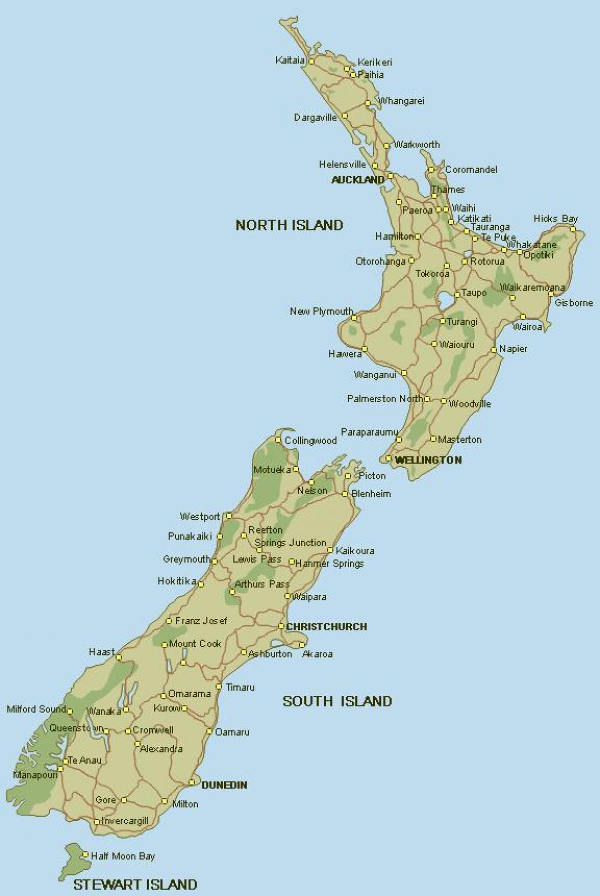 new zealand kamili ya ramani