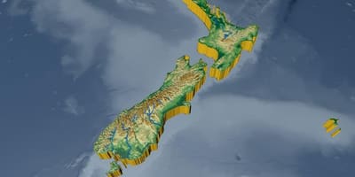Ramani ya 3d new zealand
