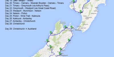 Ramani ya best new zealand barabara
