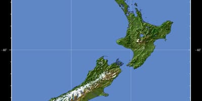 New zealand ramani ya dunia