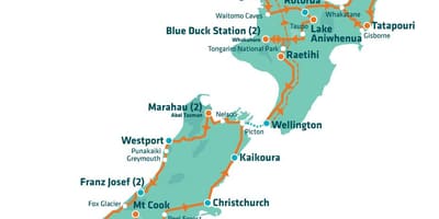 New zealand kivutio ramani