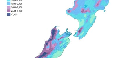 New zealand mvua ramani