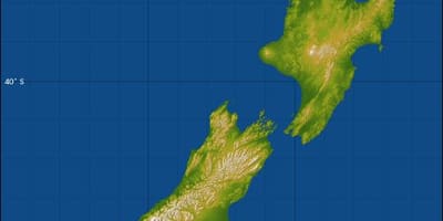 New zealand urefu ramani