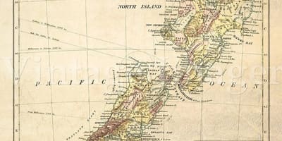 Ramani ya zamani new zealand